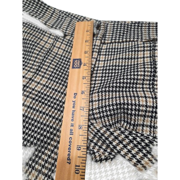 J. McLaughlin Beige Black Houndstooth Plaid Yara Pants Women's 4 READ! A19.3 - Picture 6 of 11